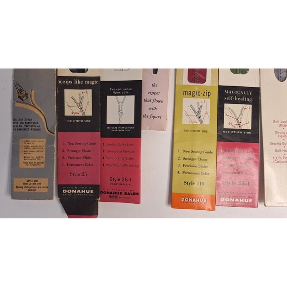 Lot of 12 Vtg Zippers 7 Inches Talon Coats And Clark - Picture 6 of 11